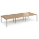 Adapt 6 Person Bench Desk | 1600mm Deep